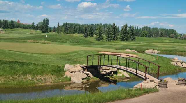 View of the 16th green from Olds Golf Club.