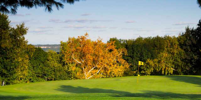 View of the 9th green from Mount Frontenac Golf Course.
