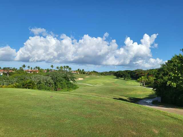 View of a green from La Estancia Golf Course.