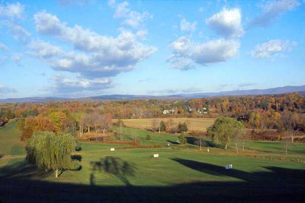 A view of the driving range at Rondout Golf Club