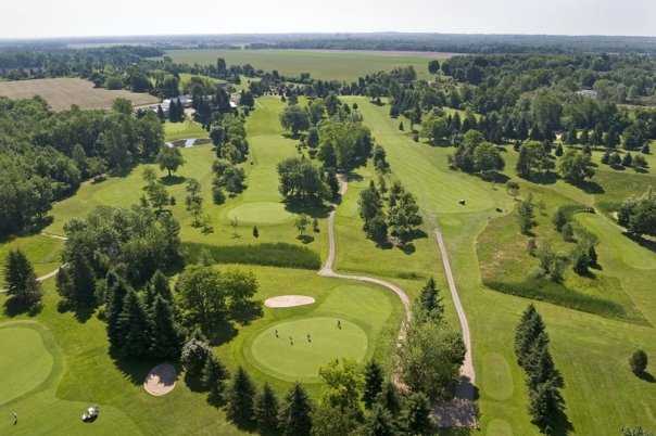 Aerial view from Holley Brook Golf Course