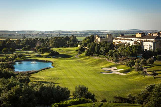 View of the 18th hole from Barceló Montecastillo Golf.