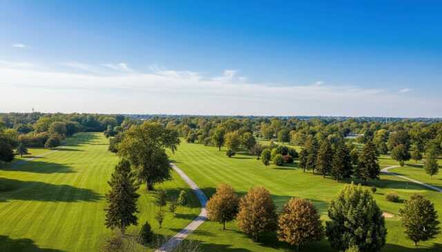 Aerial view from Wicker Memorial Park Golf Course.