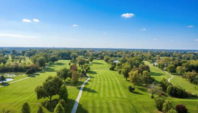 Aerial view from Wicker Memorial Park Golf Course.