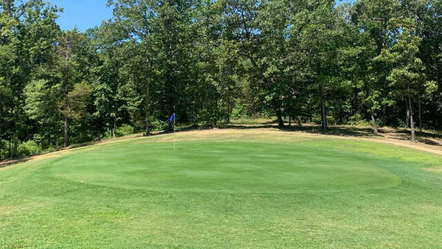 A view of a green at Oak Hill Country Club.