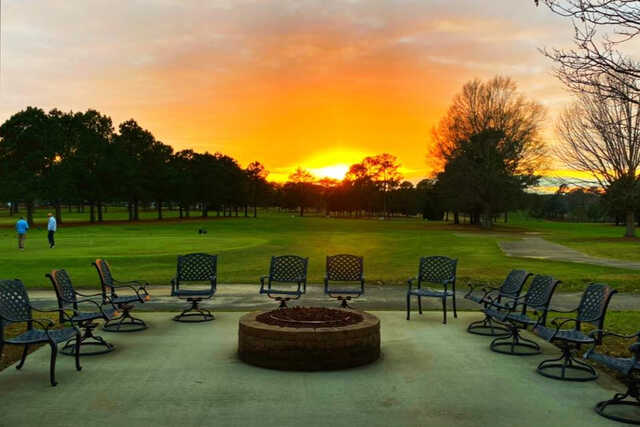 A sunset view from Troy Country Club.