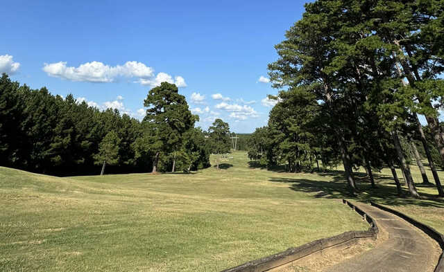 A view of a fairway at Sumter Country Club.