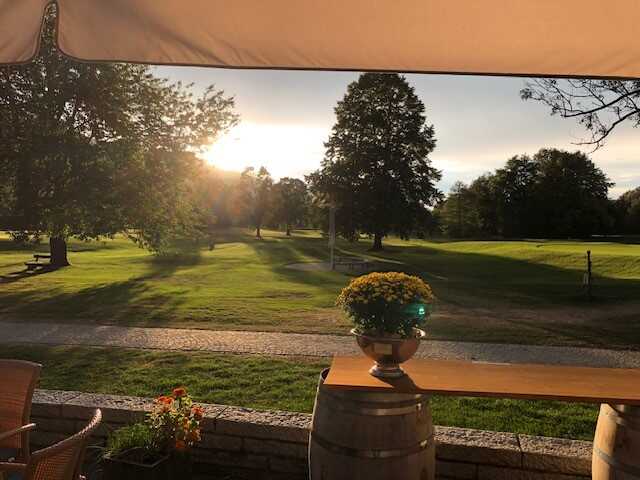 View from the clubhouse at Freiburger Golf Club.