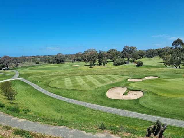 View of a green from Werribee Park Golf Club.