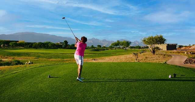 A view from a tee at SaddleBrooke Ranch Golf Club.