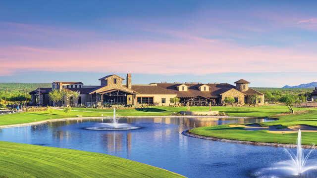 A view of the clubhouse at SaddleBrooke Ranch Golf Club.