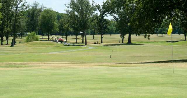 A view of a hole at River Valley Golf Course.