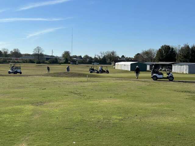 A view of a green at Cherokee Creek Golf Club.