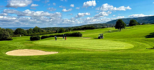 View of a green from Harz Golf Club.