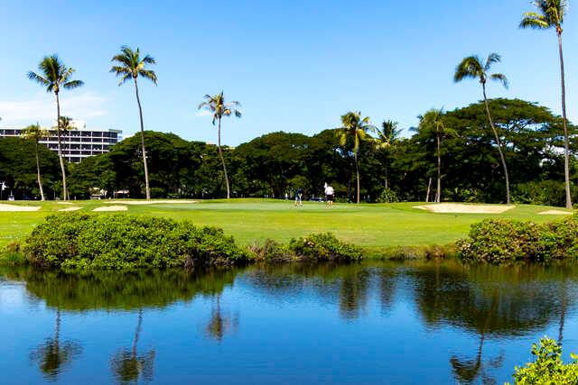 View of the 16th green at Ka'anapali Kai.