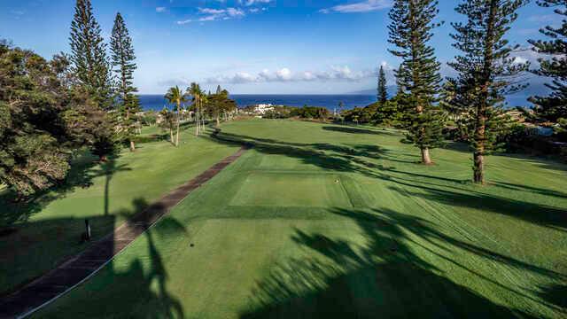 View of the 9th tee box at Ka'anapali Kai.