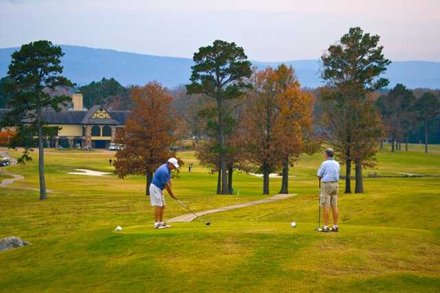 A view of a tee at Chamberlyne Country Club.