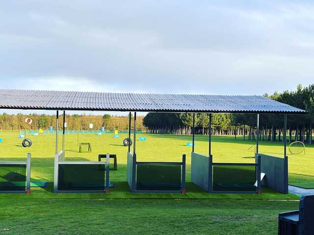 View from the driving range at Far Grange Park & Golf Club.