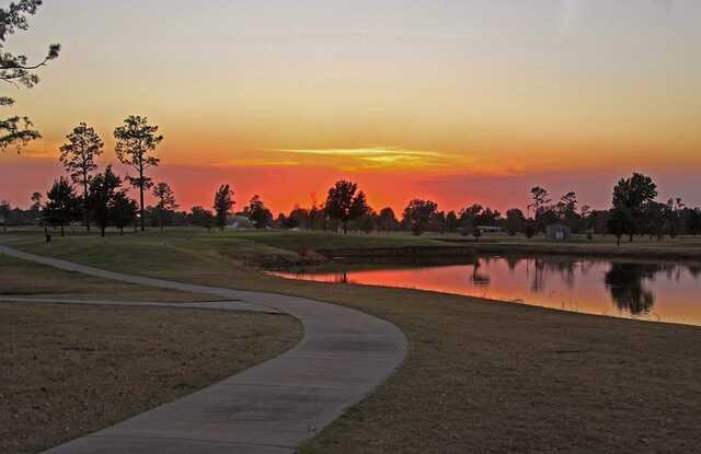 A sunset view from Stuttgart Country Club.