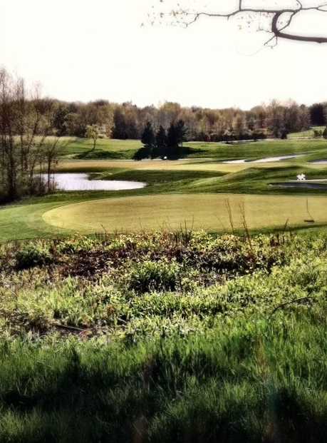 A view of green #14 at Ravenwood Golf Course