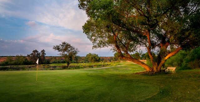 A view of the 4th hole at Bluff Pointe Golf Course & Learning Center.