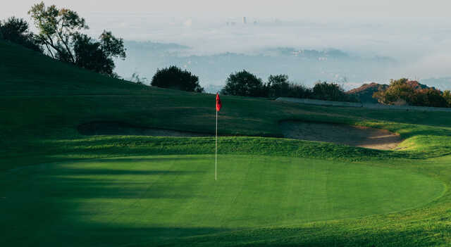 A view of a hole at Scholl Canyon Golf & Tennis Club.
