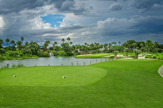 View from the 11th tee from Mystic Dunes Golf Club.