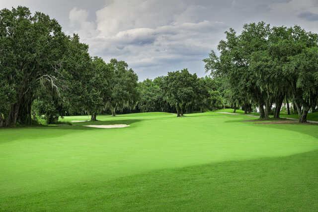 View of the 6th green from Mystic Dunes Golf Club.
