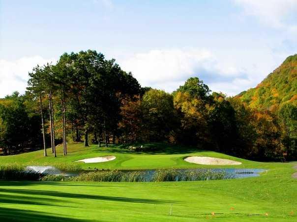 A view of the 7th hole at West Point Golf Course