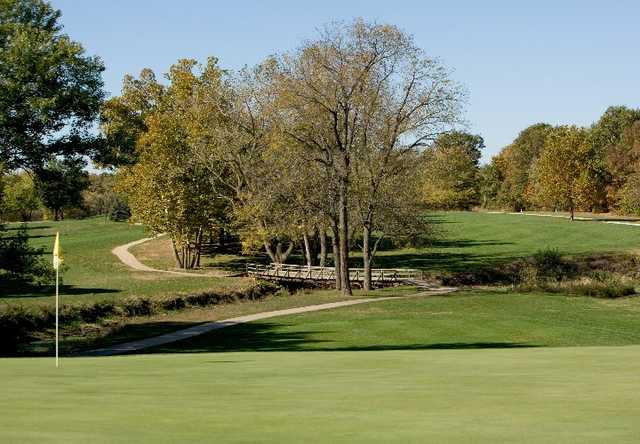 A view of the 16th hole at Edgewood Golf Club