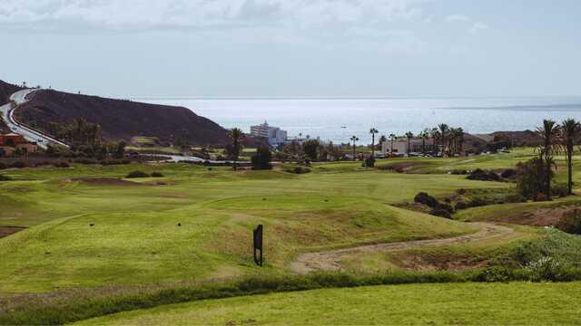 View from a tee box at Golf Club Jandia.