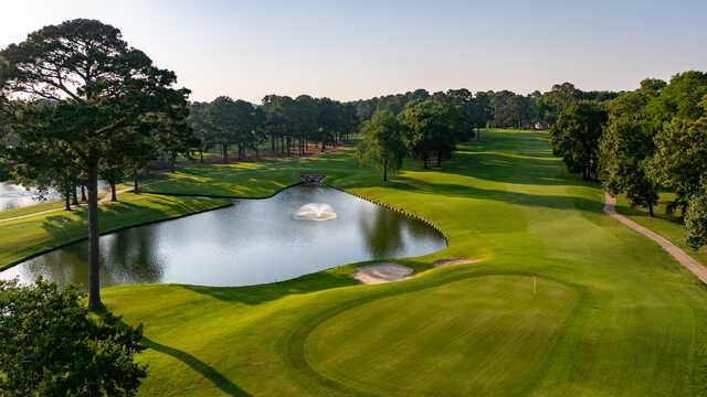 Aerial view from The Golf Club at Margaritaville Lake Resort, Lake Conroe