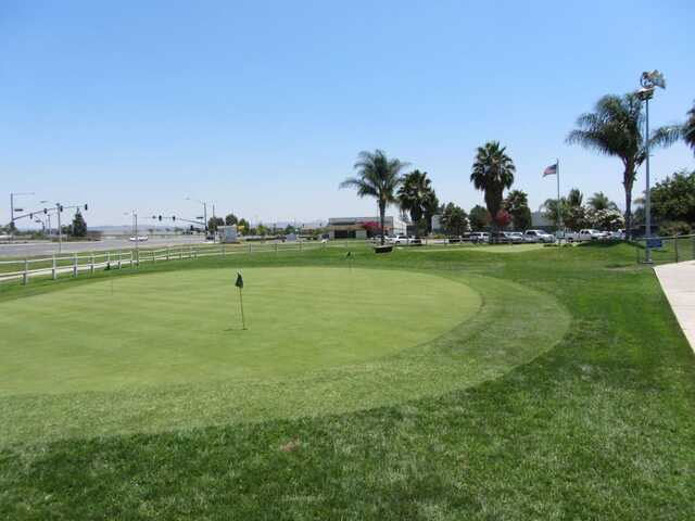A view of the practice putting green at Van Buren Golf Center.