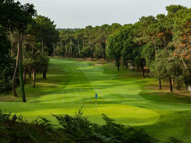 View of a green and fairway from Seignosse Golf Club.