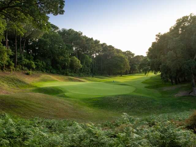 View of a green from Seignosse Golf Club.