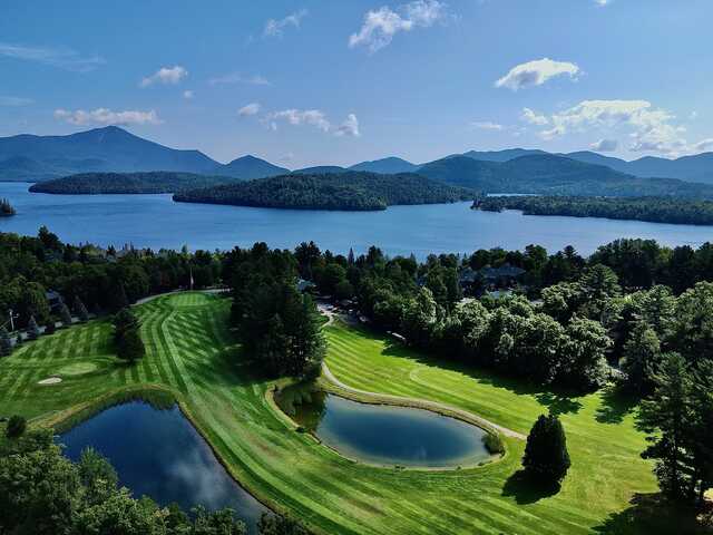 Aerial view from Whiteface Club & Resort