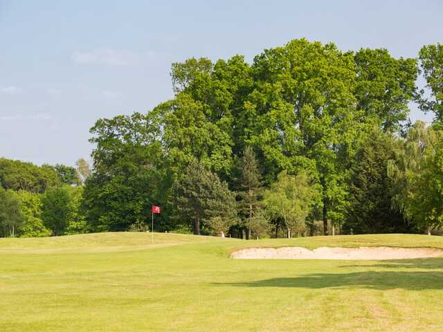 View of the 4th green from Les Tilleuls Course at Yvelines Golf Club.