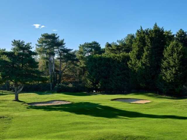 View of the 6th green from the The Forest Course at Touquet Golf Club.
