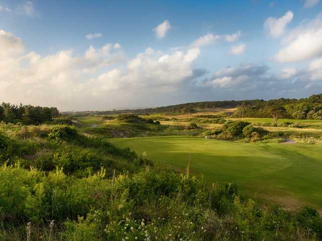 View of the 12th green from The Sea Course at Touquet Golf Club.