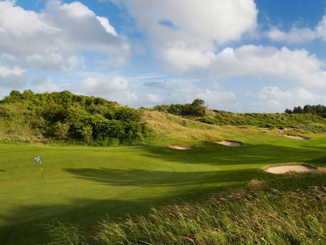 View of the 2nd green from The Sea Course at Touquet Golf Club.