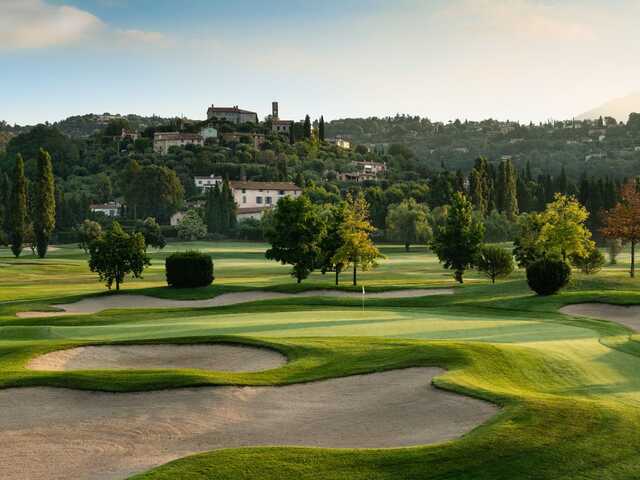 View of a green from Grande Bastide Golf Club.