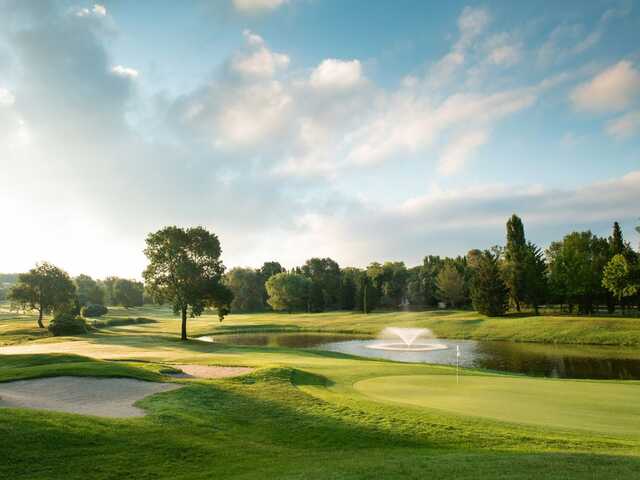 View of the 18th green from Grande Bastide Golf Club.