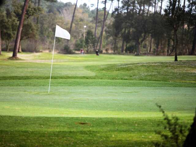 View of a green from Airial Course at Moliets Golf Club