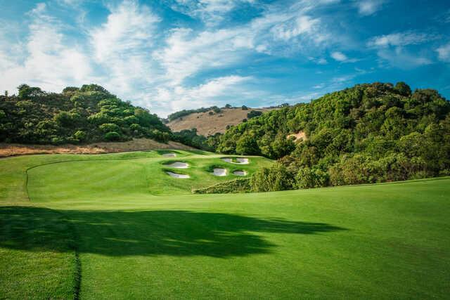 A view from fairway #2 at Mayacama Golf Club.