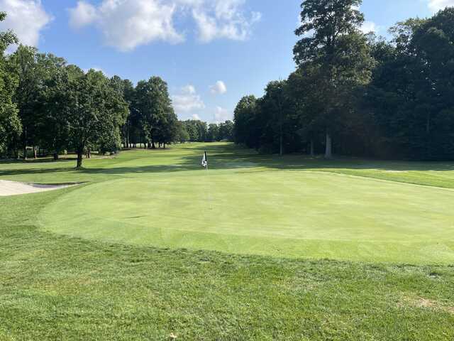 View from a green at Maple Dale Country Club.