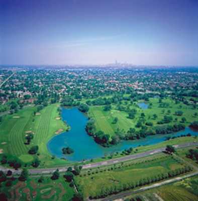 Aerial view from Marquette Park Golf Course