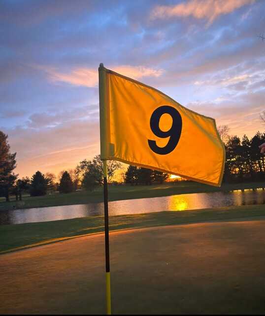 View from the 9th green at County Line Golf Course.