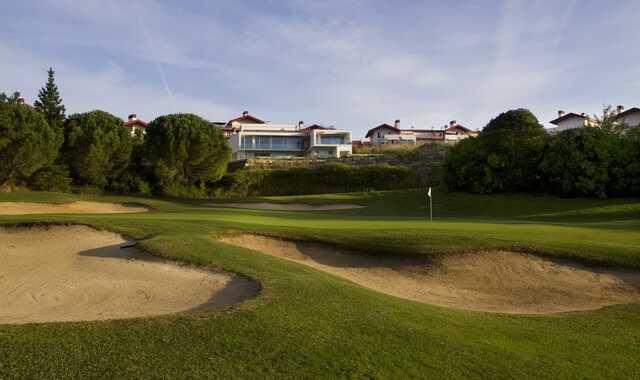 View of a green from Belas Golf Club.