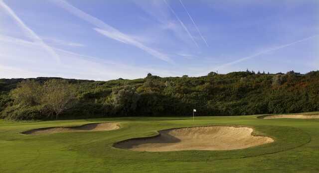 View of a green from Belas Golf Club.