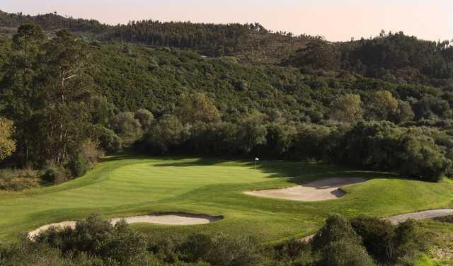 View of a green from Belas Golf Club.